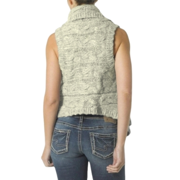 Silver Jeans Knit Style Sweater Wool Blend Cardigan Vest Size M - Picture 11 of 11